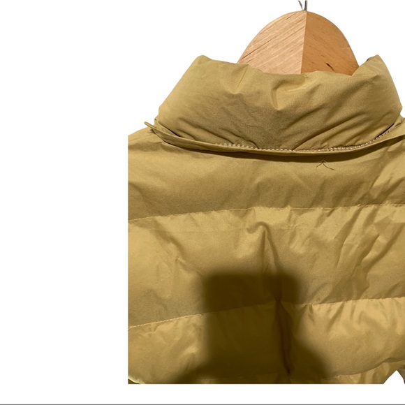 SAIPING HIGH QUALITY FASHION GOLD FULL ZIP VELCRO QUILTED PUFFER JACKET SIZE S/P - Picture 10 of 16